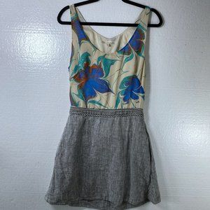 Rachel Roy 12 Floral Cut Out Tie Back Sheath Dress